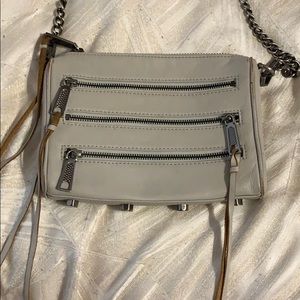 Rebecca minkoff white leather crossbody